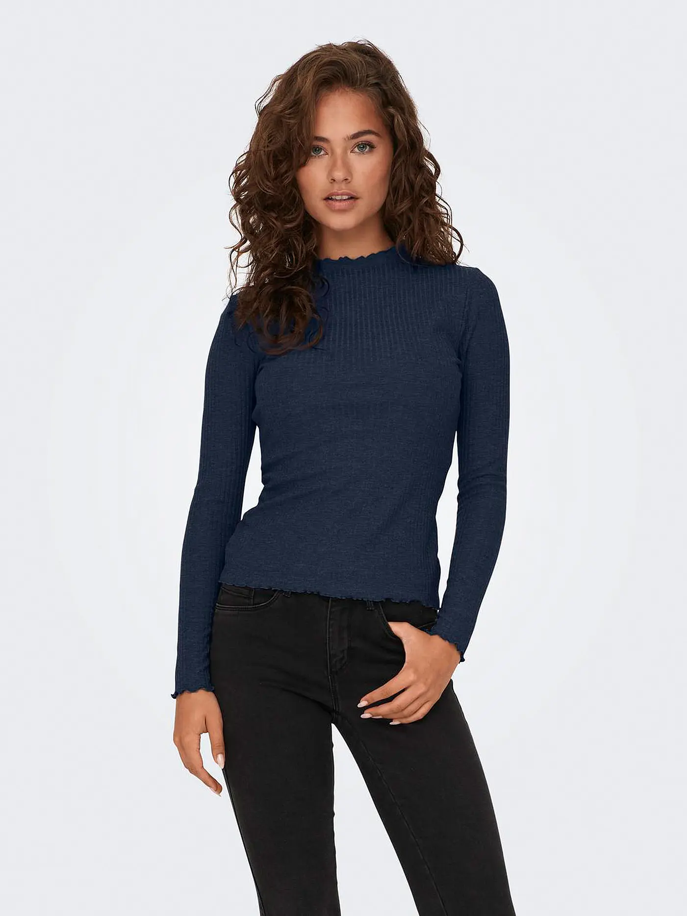 ONLY | Langarmshirt ONLEMMA | dunkelblau